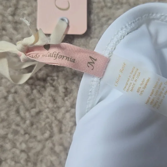 NWT Chloe Rose Revolve Ahoy Navy & White Nautical Swimsuit Size Medium - Picture 9 of 11